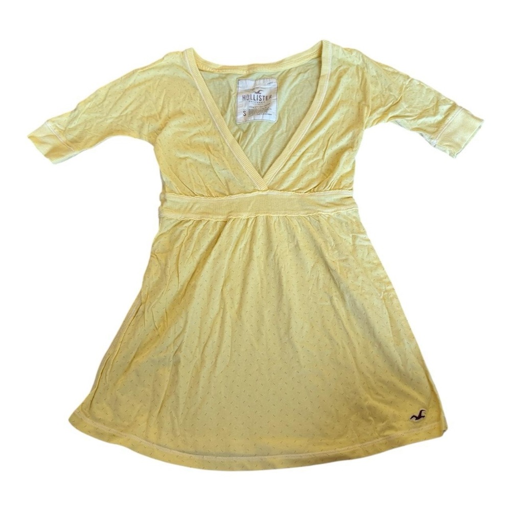 Hollister Light Yellow Cotton Top